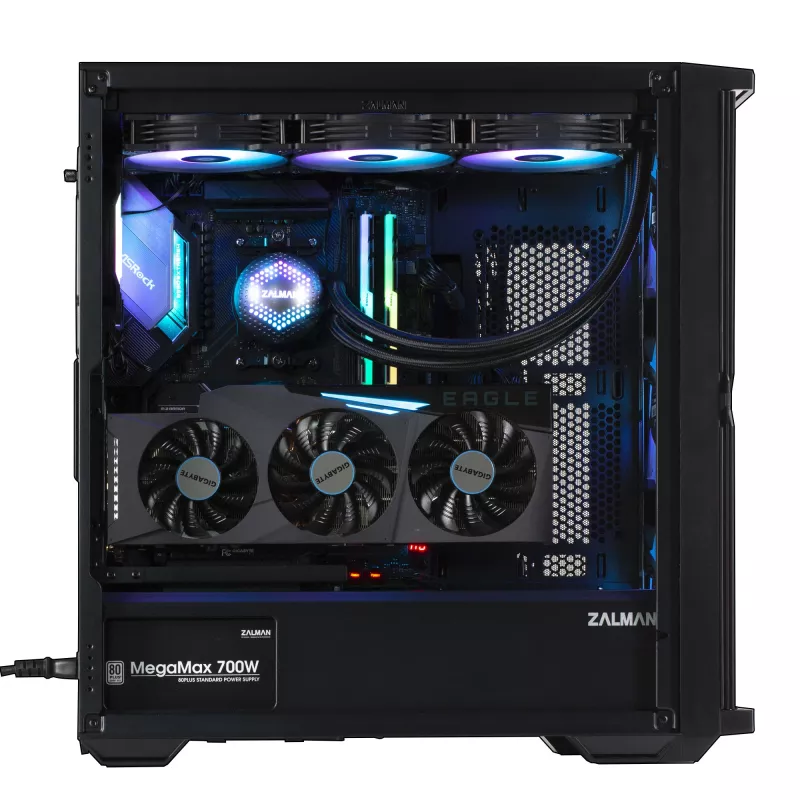 Zalman Z10 PLUS Caja de ordenador Semitorre Negra