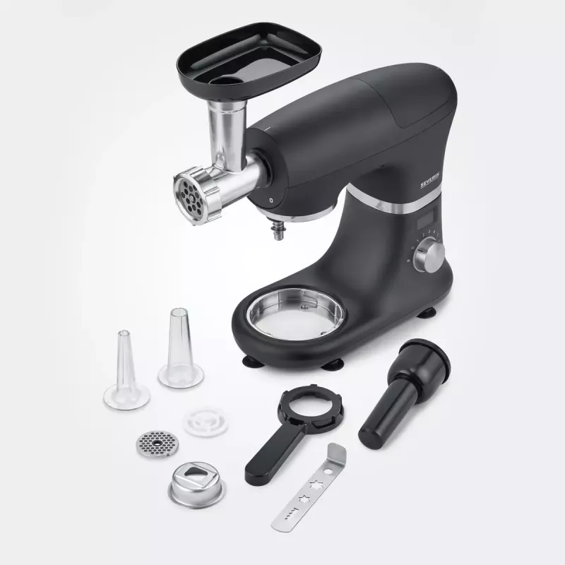 Severin ZB 5591 accesorio picadora de carne para robots de cocina KM 3896, KM 3897, KM 3898, plateado/negro