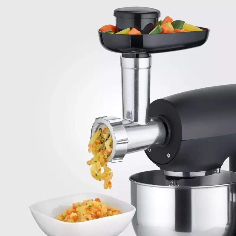 Severin ZB 5591 accesorio picadora de carne para robots de cocina KM 3896, KM 3897, KM 3898, plateado/negro