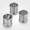 Severin ZB 5592 accesorio cortador de verduras para robot de cocina, 3 tambores de acero inoxidable