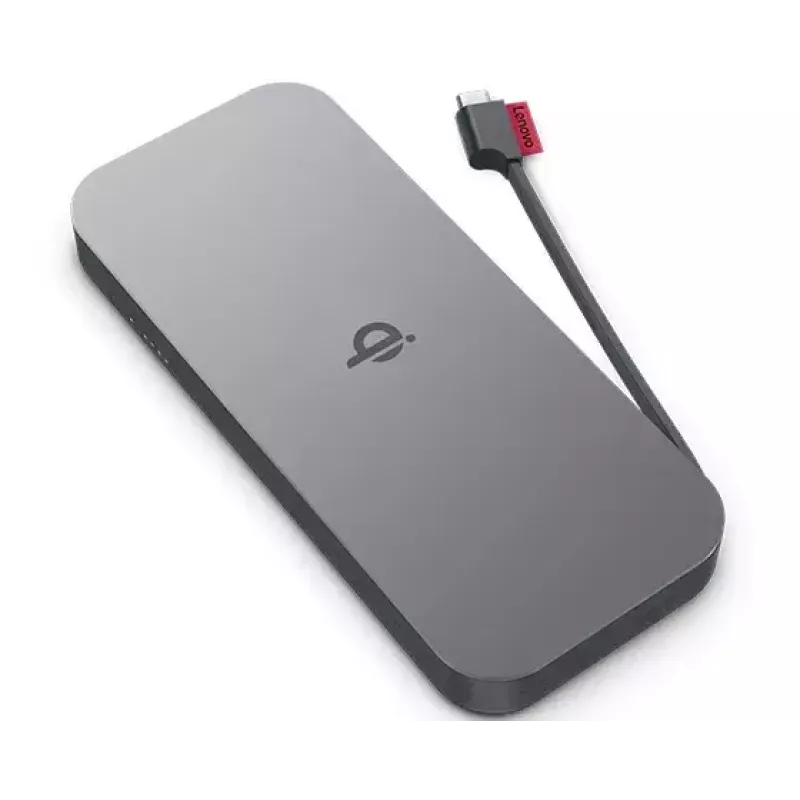 Lenovo GO Polímero de litio (LiPo) 10000 mAh Carga inalámbrica Gris