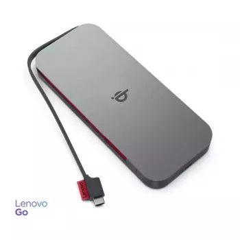 Lenovo GO Polímero de litio (LiPo) 10000 mAh Carga inalámbrica Gris