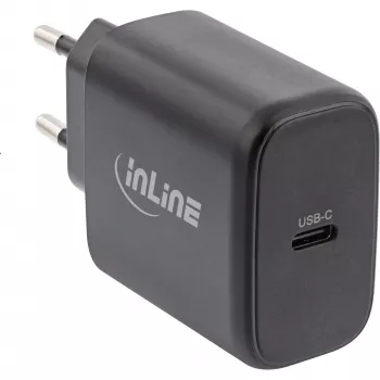 InLine USB PD fuente de alimentación, cargador GaN, USB-C único, Power Delivery, 65 W