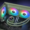 Kit de refrigeración líquida Thermaltake TH280 V2 ARGB verde 84,32 cfm 3,02 mmH2O