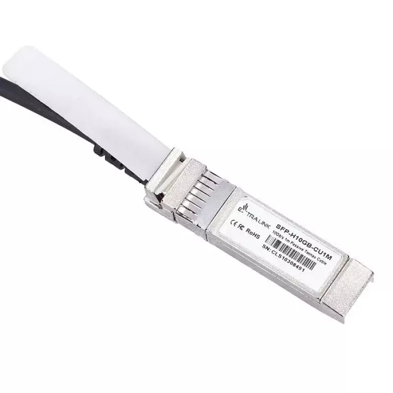 Extralink EX.2268 cable InfiniBand/fibra óptica 1 m SFP+ DAC negro