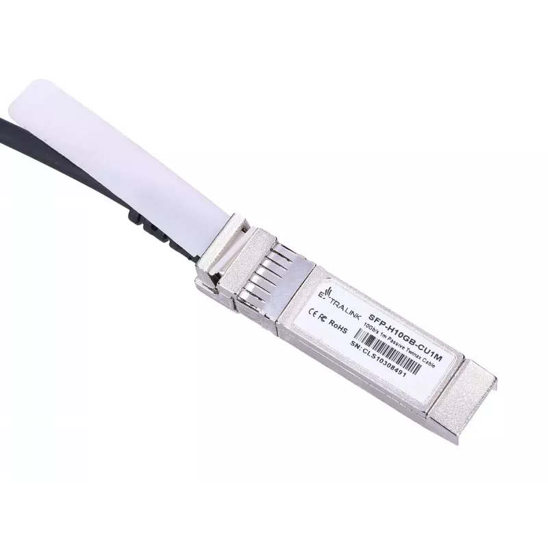 Extralink EX.2268 cable InfiniBand/fibra óptica 1 m SFP+ DAC negro
