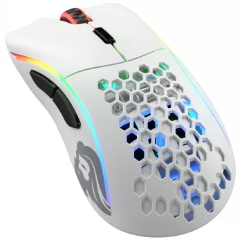 Glorious Gaming Glorious Model D Wireless - blanco mate, diestro, RF inalámbrico, 19000 DPI, blanco