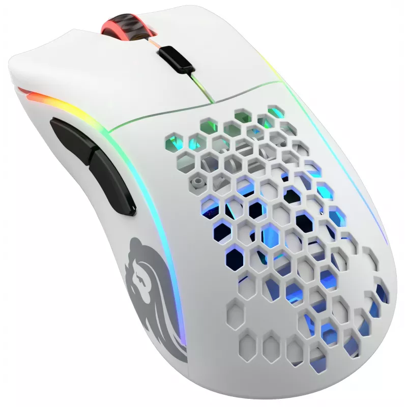 Glorious Gaming Glorious Model D Wireless - blanco mate, diestro, RF inalámbrico, 19000 DPI, blanco