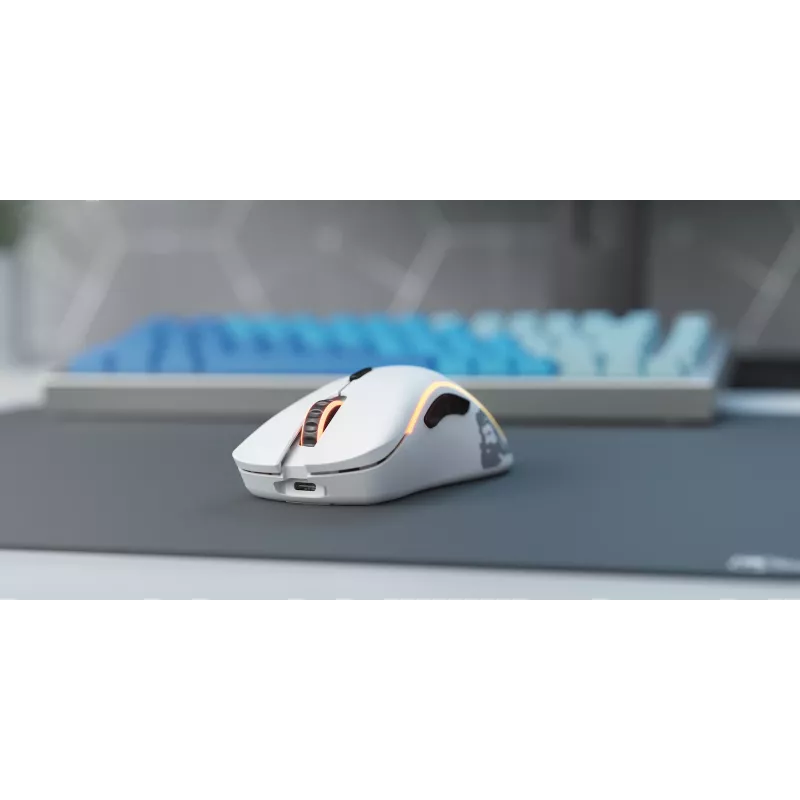 Glorious Gaming Glorious Model D Wireless - blanco mate, diestro, RF inalámbrico, 19000 DPI, blanco