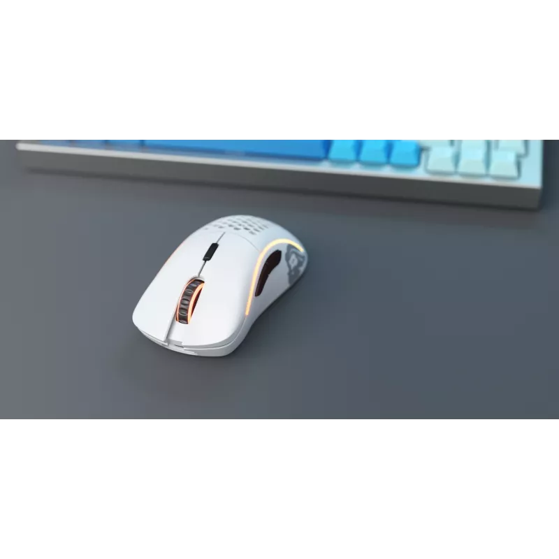 Glorious Gaming Glorious Model D Wireless - blanco mate, diestro, RF inalámbrico, 19000 DPI, blanco