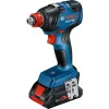 Bosch GDX 18V-200 Professional llave de impacto, 200 Nm, 2 baterías de 4,0 Ah, cargador GAL 18V-40, L-Case