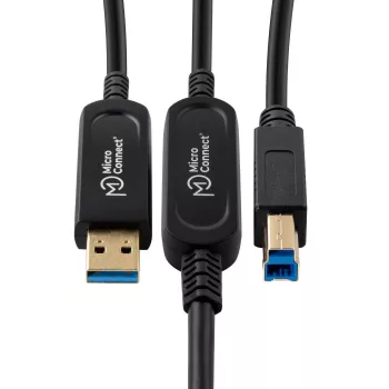 Microconnect MC-USB3.0AB20OP Cable USB USB 3.2 Gen 2 (3.1 Gen 2) 20 m USB A USB B Negro
