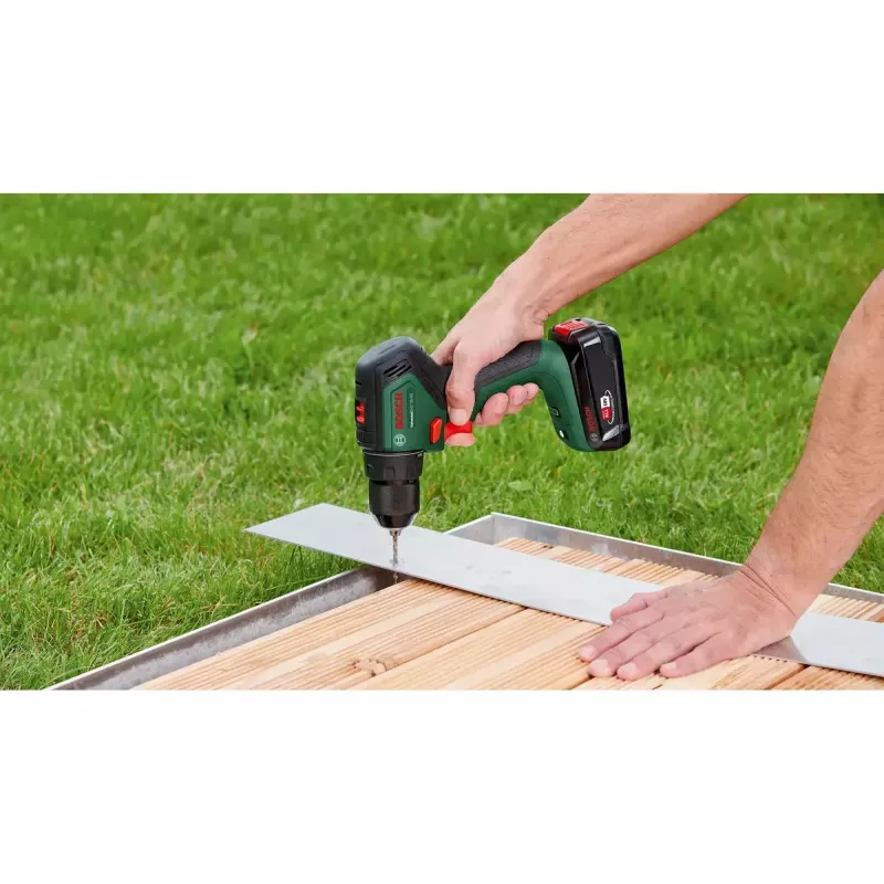 Bosch UniversalDrill 18V-60 06039D7001 taladro inalámbrico, batería de iones de litio de 2,0 Ah, maletín, verde/negro