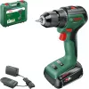 Bosch UniversalDrill 18V-60 06039D7001 taladro inalámbrico, batería de iones de litio de 2,0 Ah, maletín, verde/negro