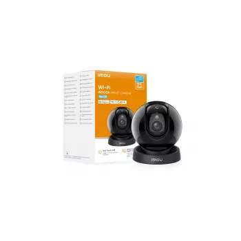 Imou Rex 3D 5MP-R1 Cámara H.265 Wi-Fi P&T, cámara de vigilancia IP, interior, con cable e inalámbrica, Amazon Alexa y Google Assistant, techo/pared/escritorio, Negro