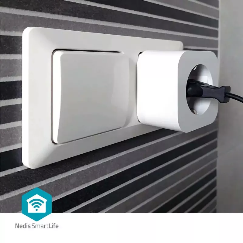 Enchufe inteligente Nedis WIFIP121FWT3 – enchufe Wi-Fi de interior, pack de 3