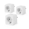 Enchufe inteligente Nedis WIFIP121FWT3 – enchufe Wi-Fi de interior, pack de 3