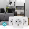 Enchufe inteligente Nedis WIFIP121FWT3 – enchufe Wi-Fi de interior, pack de 3