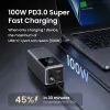 Batería externa Ugreen 20000mAh 130W carga rápida litio gris