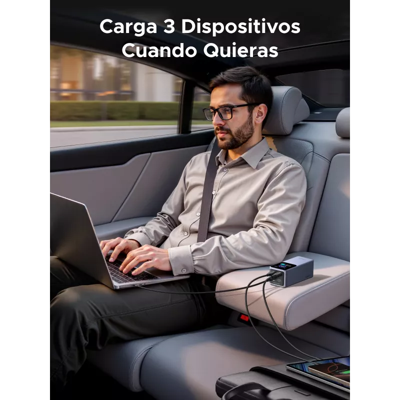 Batería externa Ugreen 20000mAh 130W carga rápida litio gris
