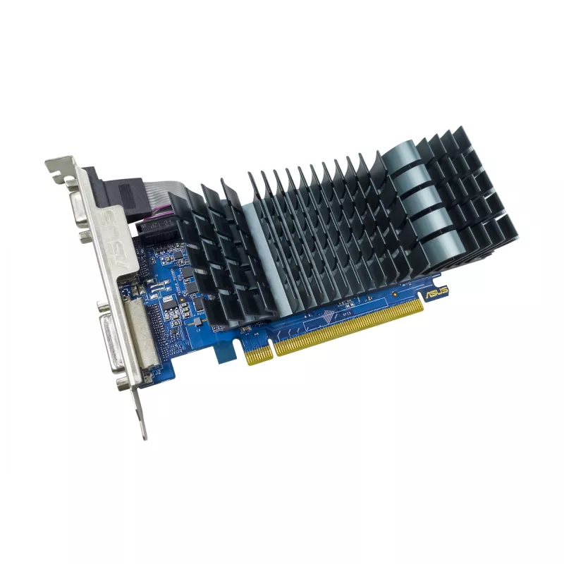Tarjeta gráfica ASUS GeForce GT 710 — 2 GB GDDR5, 64 bits, PCIe 2.0, refrigeración pasiva
