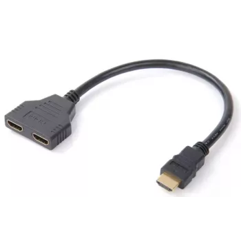 Cable divisor HDMI en Y Microconnect, 0,2 m, HDMI Type-A (estándar), 2 x HDMI Type-A (estándar), 1920 x 1200 píxeles, negro