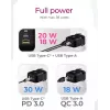 Cargador de pared ICY BOX 2 puertos USB Power Delivery carga rápida negro