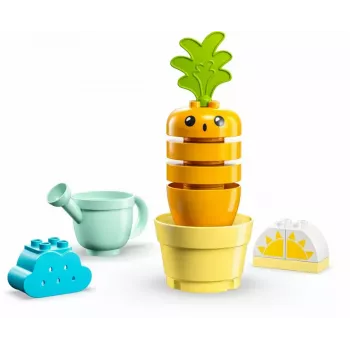 LEGO Duplo 10981 Zanahoria creciente – set de construcción y juego interactivo para niños pequeños