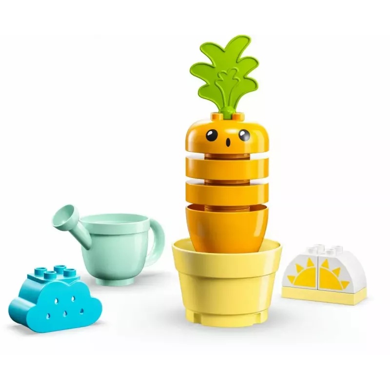 LEGO Duplo 10981 Zanahoria creciente – set de construcción y juego interactivo para niños pequeños