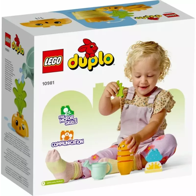 LEGO Duplo 10981 Zanahoria creciente – set de construcción y juego interactivo para niños pequeños
