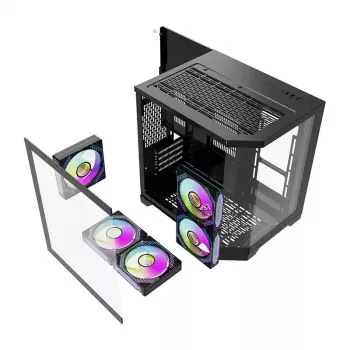 Caja de ordenador Darkflash FT350 ATX negra