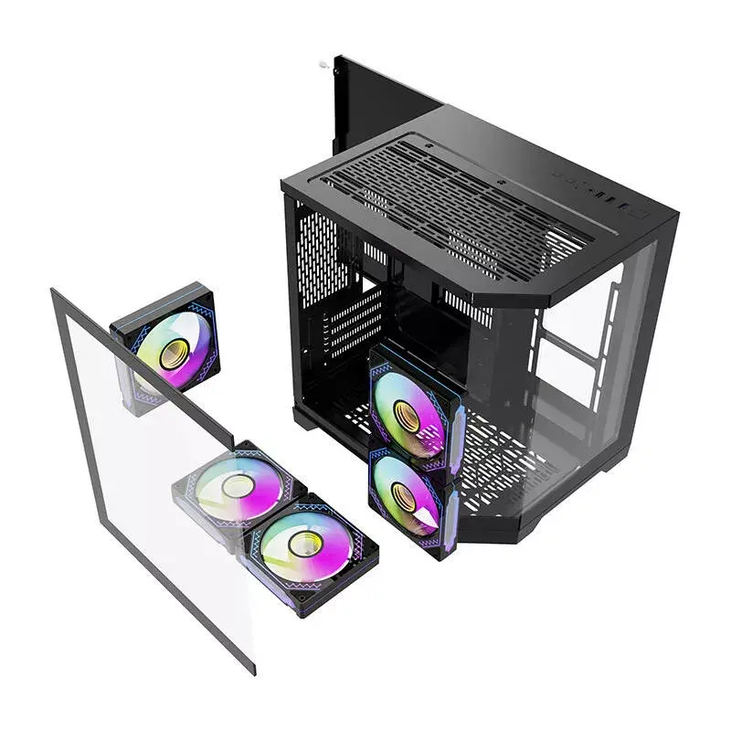 Caja de ordenador Darkflash FT350 ATX negra