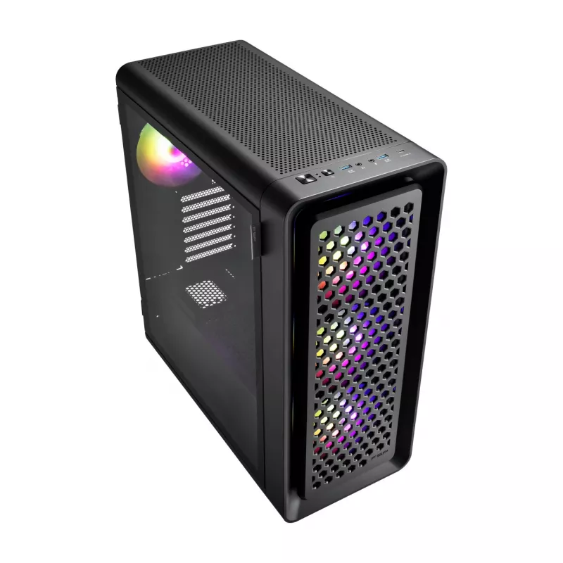 FSP CUT593A caja torre Full mITX, mATX, ATX, E-ATX negra ARGB