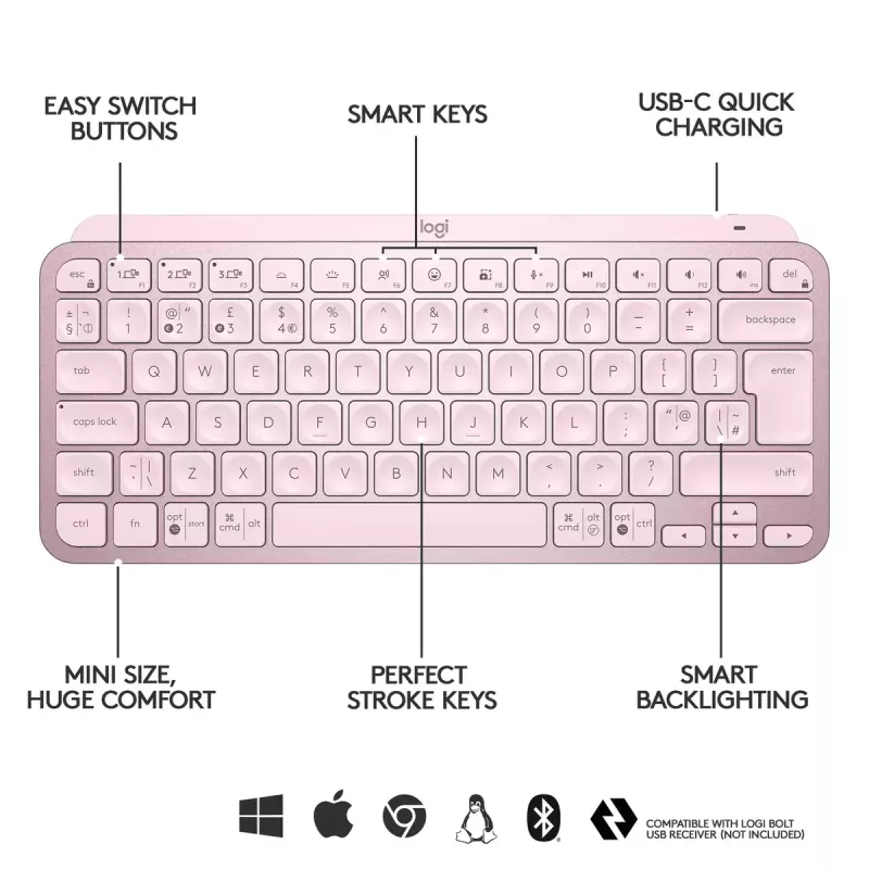 Teclado Logitech MX Keys Mini