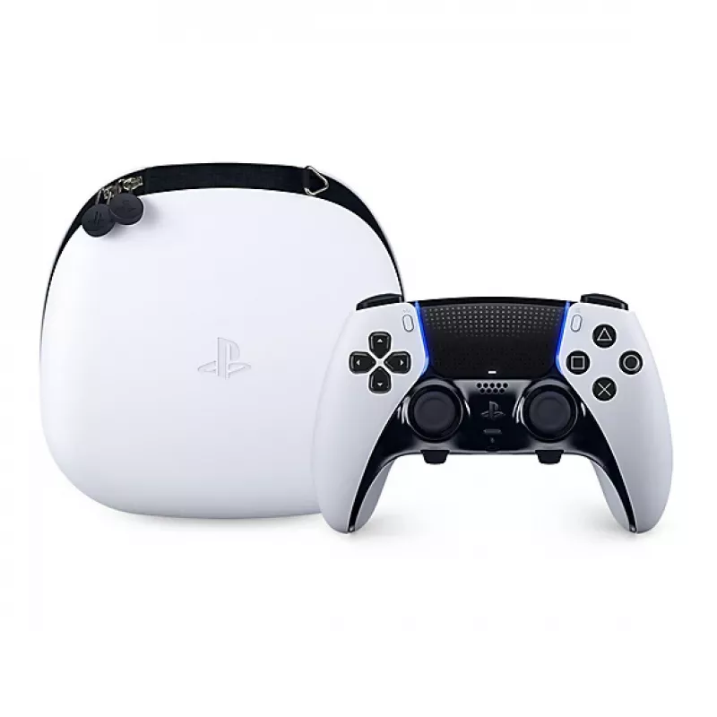 Mando Sony DualSense Edge para PlayStation 5 — con cable e inalámbrico (Bluetooth/USB), negro/blanco