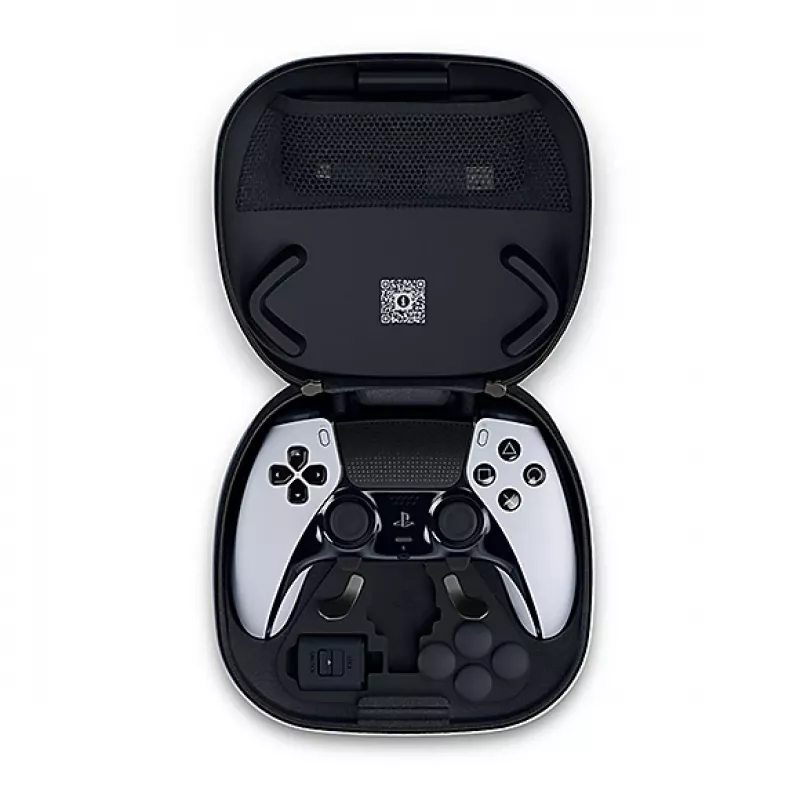 Mando Sony DualSense Edge para PlayStation 5 — con cable e inalámbrico (Bluetooth/USB), negro/blanco