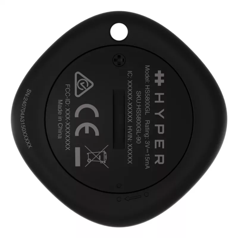 Localizador HYPER Targus HyperShield Universal Finder Negro – CR2032 3V, Ø 4,07 cm, 10 g