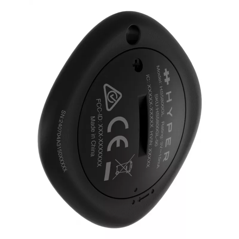 Localizador HYPER Targus HyperShield Universal Finder Negro – CR2032 3V, Ø 4,07 cm, 10 g