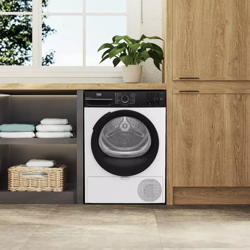 Secadora BEKO | BM3T37249WBB | Clase de eficiencia energética C | Carga frontal | 7 kg | Digital | Profundidad 54,5 cm | Blanco
