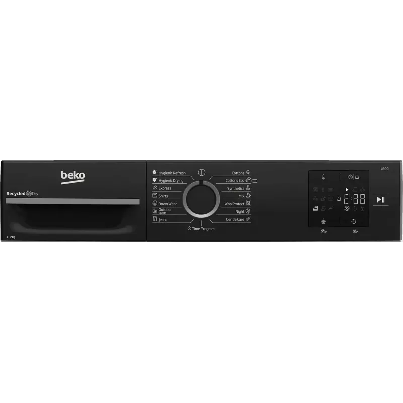 Secadora BEKO | BM3T37249WBB | Clase de eficiencia energética C | Carga frontal | 7 kg | Digital | Profundidad 54,5 cm | Blanco