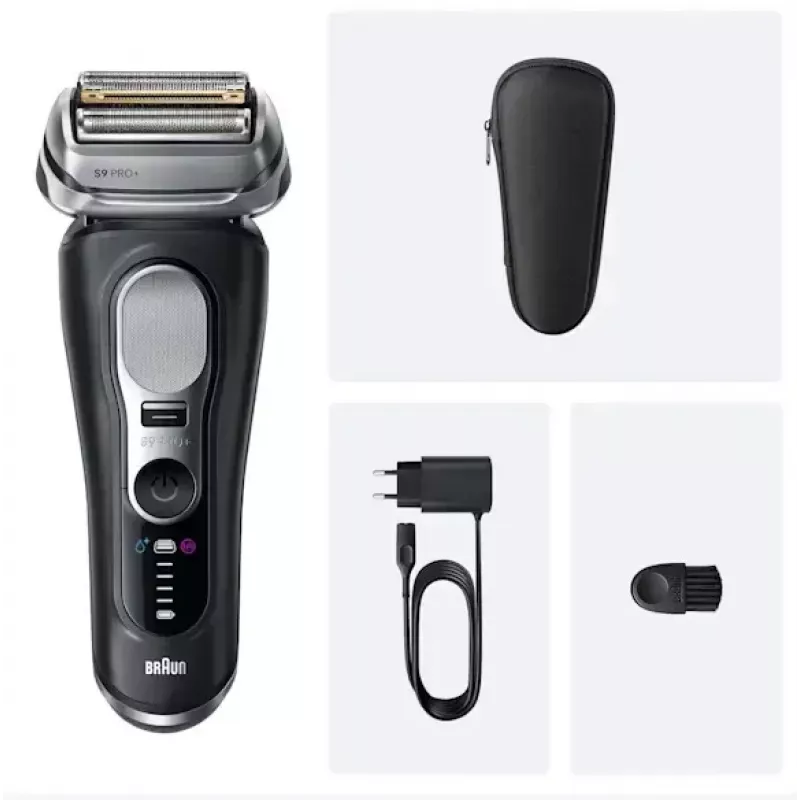 Afeitadora de láminas Braun Series 9 Pro+ 9600s con recortador Negro
