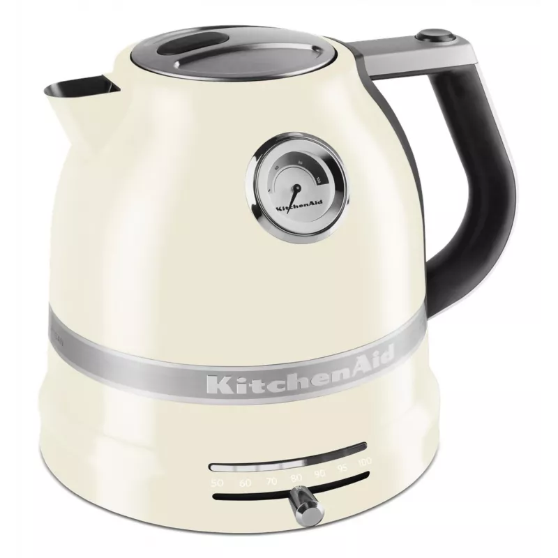 Hervidor KITCHENAID 1,5 L 2400 W Crema, 7 ajustes de temperatura, cuerpo de acero inoxidable