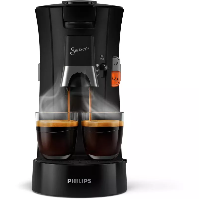 Philips Senseo Select CSA230/69 cafetera de monodosis, salida de agua caliente, One Touch, negra