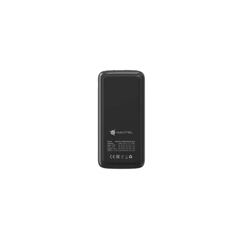 Cargador portátil Navitel PWR20 MX Negro 20000 mAh