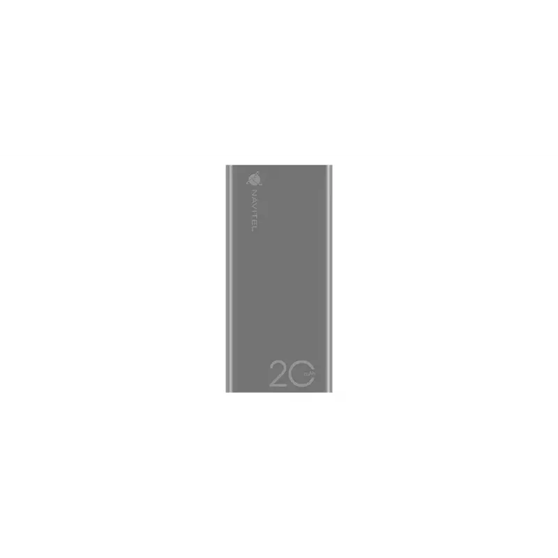 Batería externa portátil Navitel PWR20 AL PLATA 20000 mAh