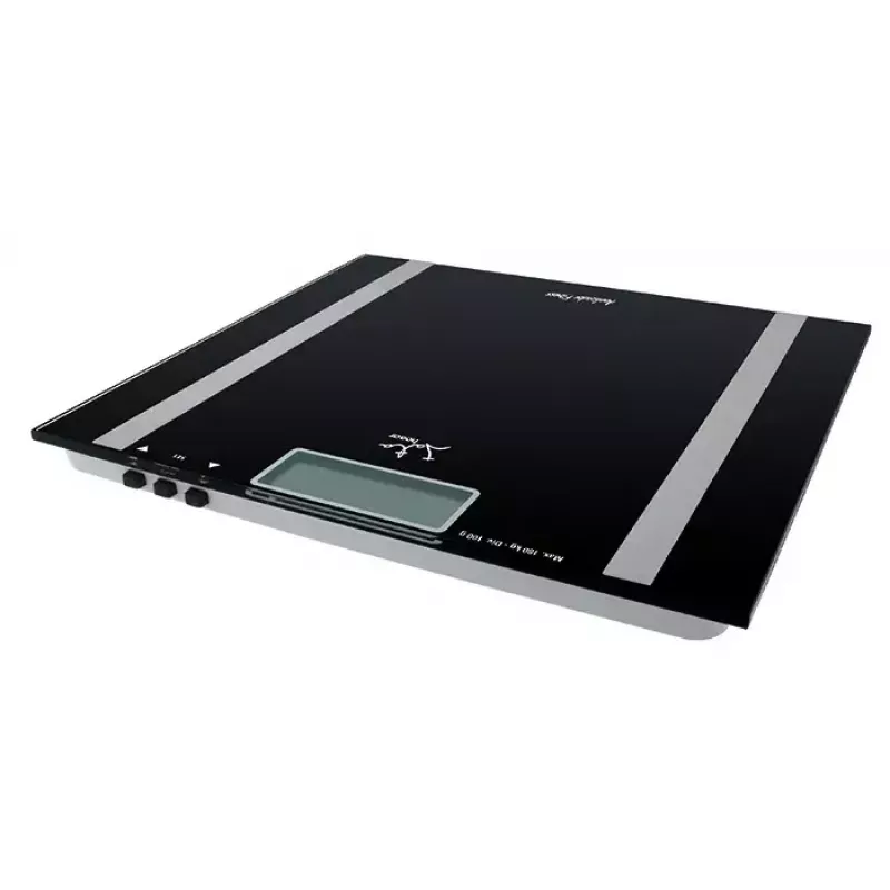 Báscula de baño electrónica JATA Mod. 531 cuadrada negra