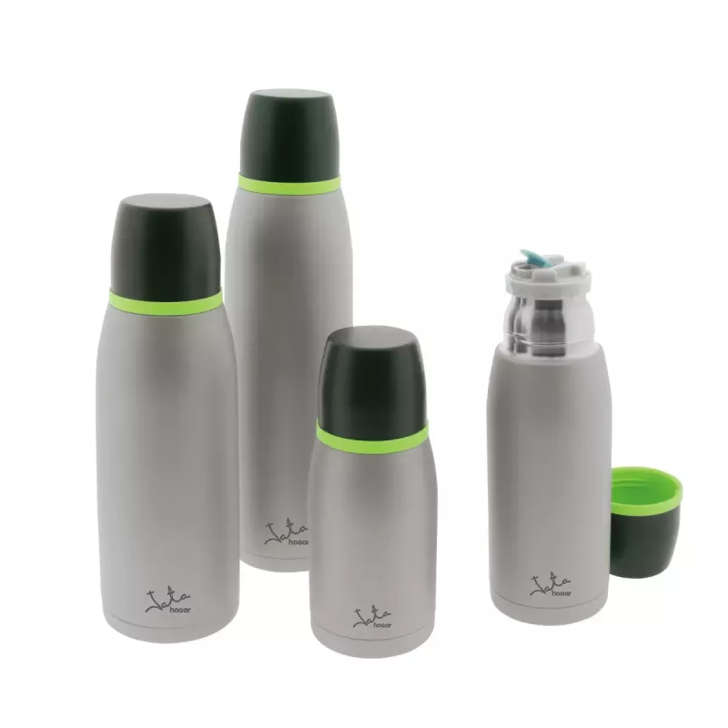 Botella térmica JATA Termo 0,5 L negra verde gris
