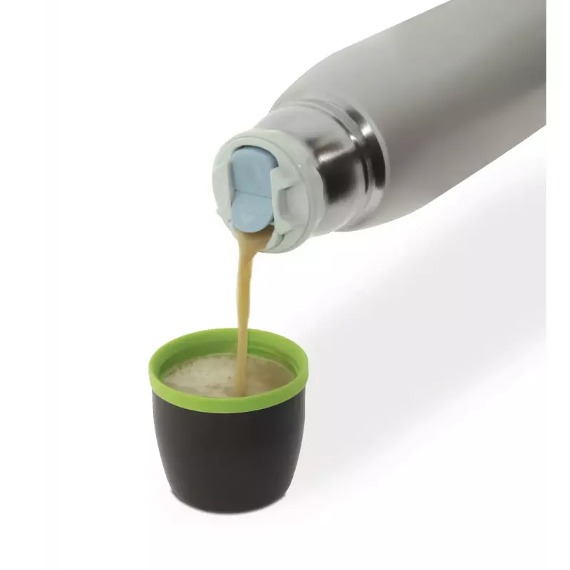 Botella térmica JATA Termo 0,5 L negra verde gris