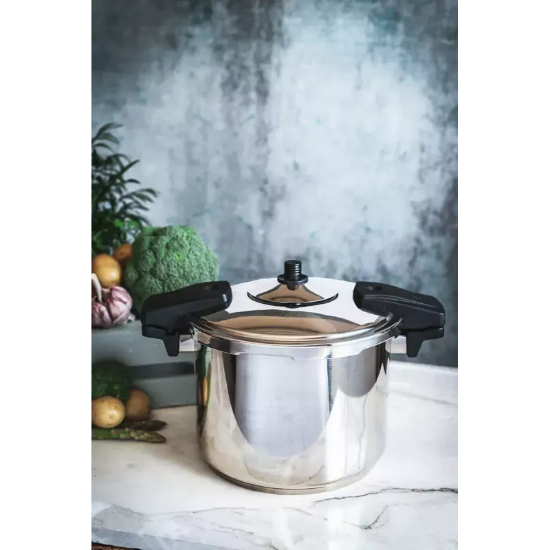 Olla a presión para cocina JATA OSR8 8L acero inoxidable