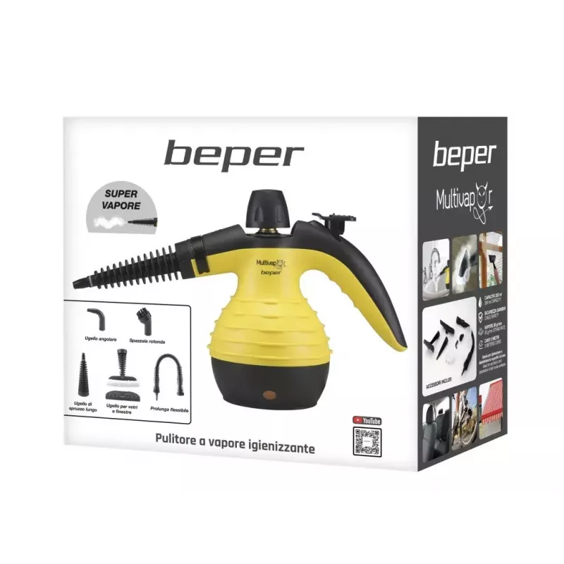 Limpiador a vapor portátil Beper 50.700